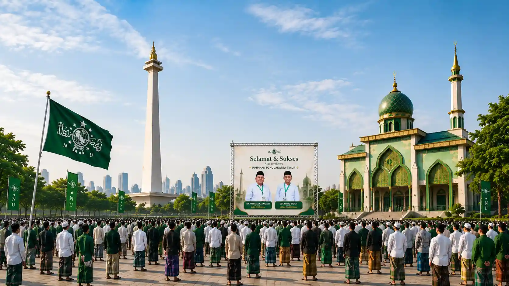Kebersamaan pengurus dan warga PCNU Pengurus Cabang Kabupaten Batang